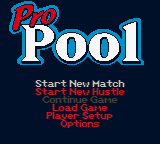 Pro Pool (USA) (En,Fr,De) Title Screen